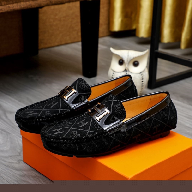 H**mes leather shoes